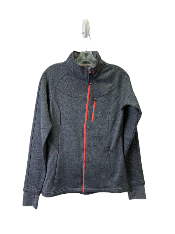 Athletic Jacket By Mondetta In Grey & Orange, Size: S Cheap