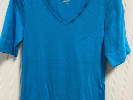 Top Short Sleeve Basic By Chicos In Blue, Size: S For Cheap