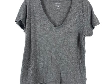 Top Short Sleeve Basic By Madewell In Grey, Size: M Online Sale