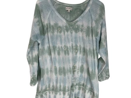 Top Long Sleeve Basic By Wonderly In Tie Dye Print, Size: M Hot on Sale