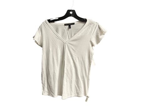 Top Short Sleeve Basic By White House Black Market In White, Size: S Fashion