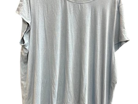 Athletic Top Short Sleeve By Athleta In Blue, Size: L Sale