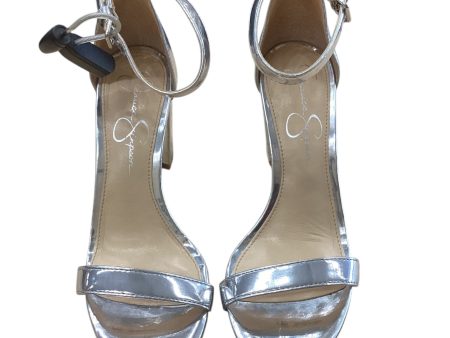 Shoes Heels Block By Jessica Simpson In Silver, Size: 6 Online