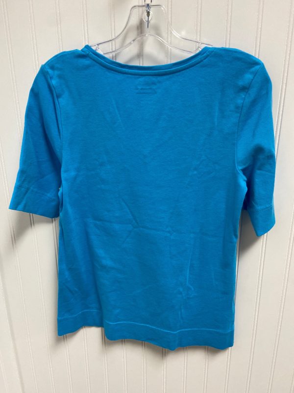 Top Short Sleeve Basic By Chicos In Blue, Size: S For Cheap