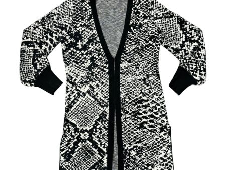 Cardigan By Boston Proper In Black & White, Size: S Hot on Sale