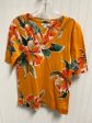 Top Short Sleeve Basic By Chicos In Orange, Size: S Online Hot Sale