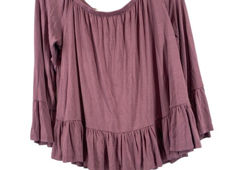 Top Long Sleeve By Altard State In Purple, Size: S For Discount