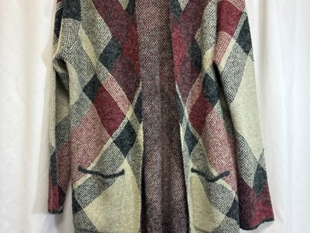 Sweater Cardigan By Natural Reflections In Grey, Size: M Fashion