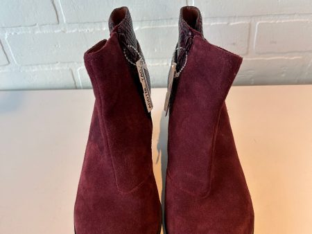 Boots Ankle Heels By Vionic In Red, Size: 10 Sale