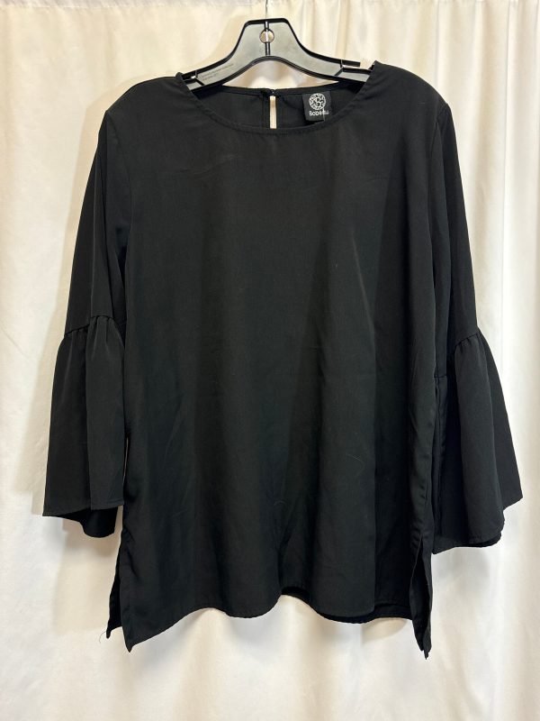 Top 3 4 Sleeve By Bobeau In Black, Size: Xl For Sale