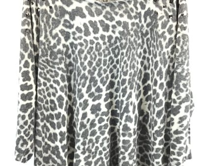 Top 3 4 Sleeve By Adrienne Vittadini In Animal Print, Size: 2x Hot on Sale