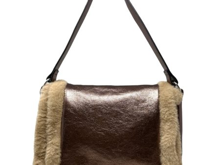 Faux Shearling Handbag By Bcbg, Size: Medium Discount