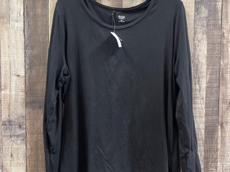 Top Long Sleeve Basic By Ana In Black, Size: Xl Hot on Sale