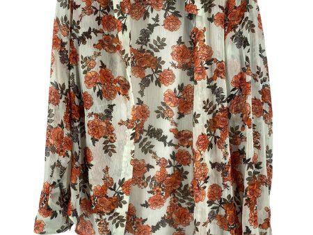 Top Long Sleeve By A New Day In Floral Print, Size: M For Sale