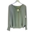 Blouse Long Sleeve By Cato In Green, Size: L Discount