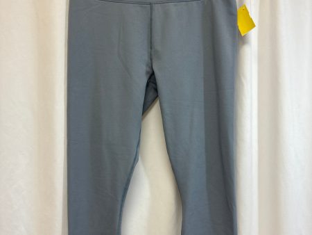 Athletic Leggings By Calvin Klein In Grey, Size: Xl Supply