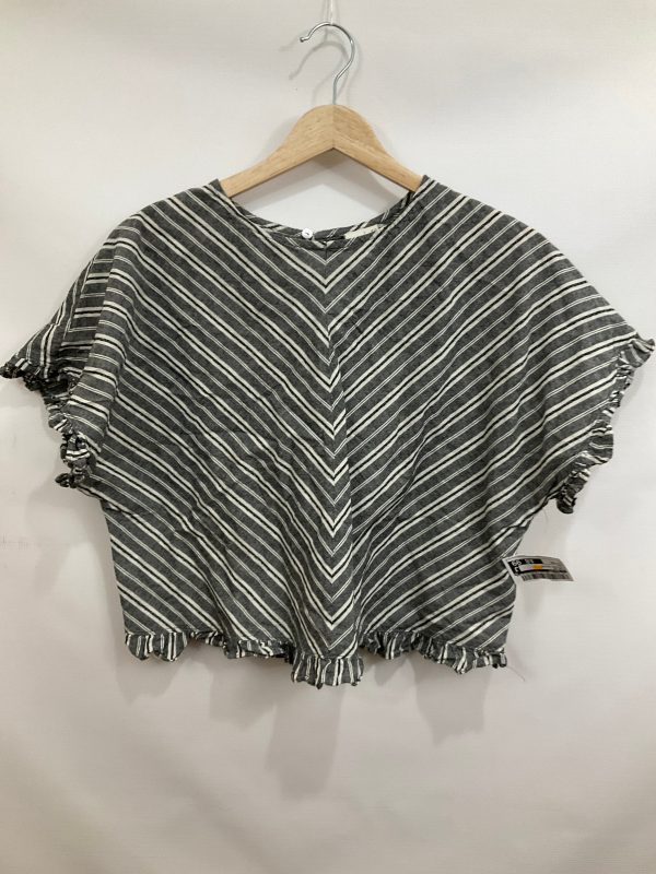 Top Short Sleeve By A New Day In Striped Pattern, Size: Xs For Discount