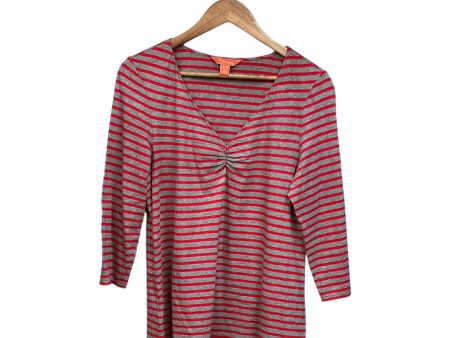 Top 3 4 Sleeve Basic By Tommy Bahama In Grey & Red, Size: Xl Hot on Sale