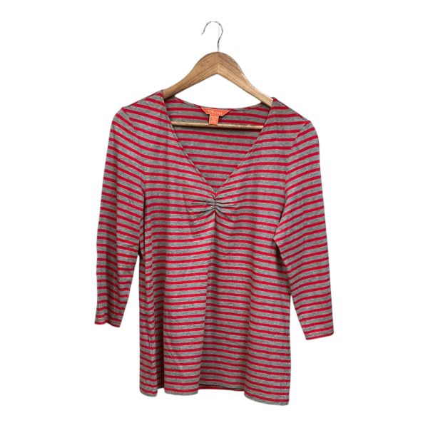 Top 3 4 Sleeve Basic By Tommy Bahama In Grey & Red, Size: Xl Hot on Sale