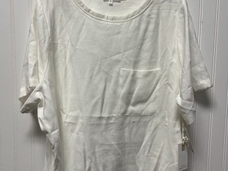 Top Short Sleeve Basic By Good American In White, Size: 2x Online Hot Sale